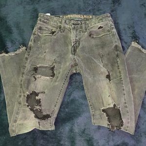 Black American eagle skinny jeans